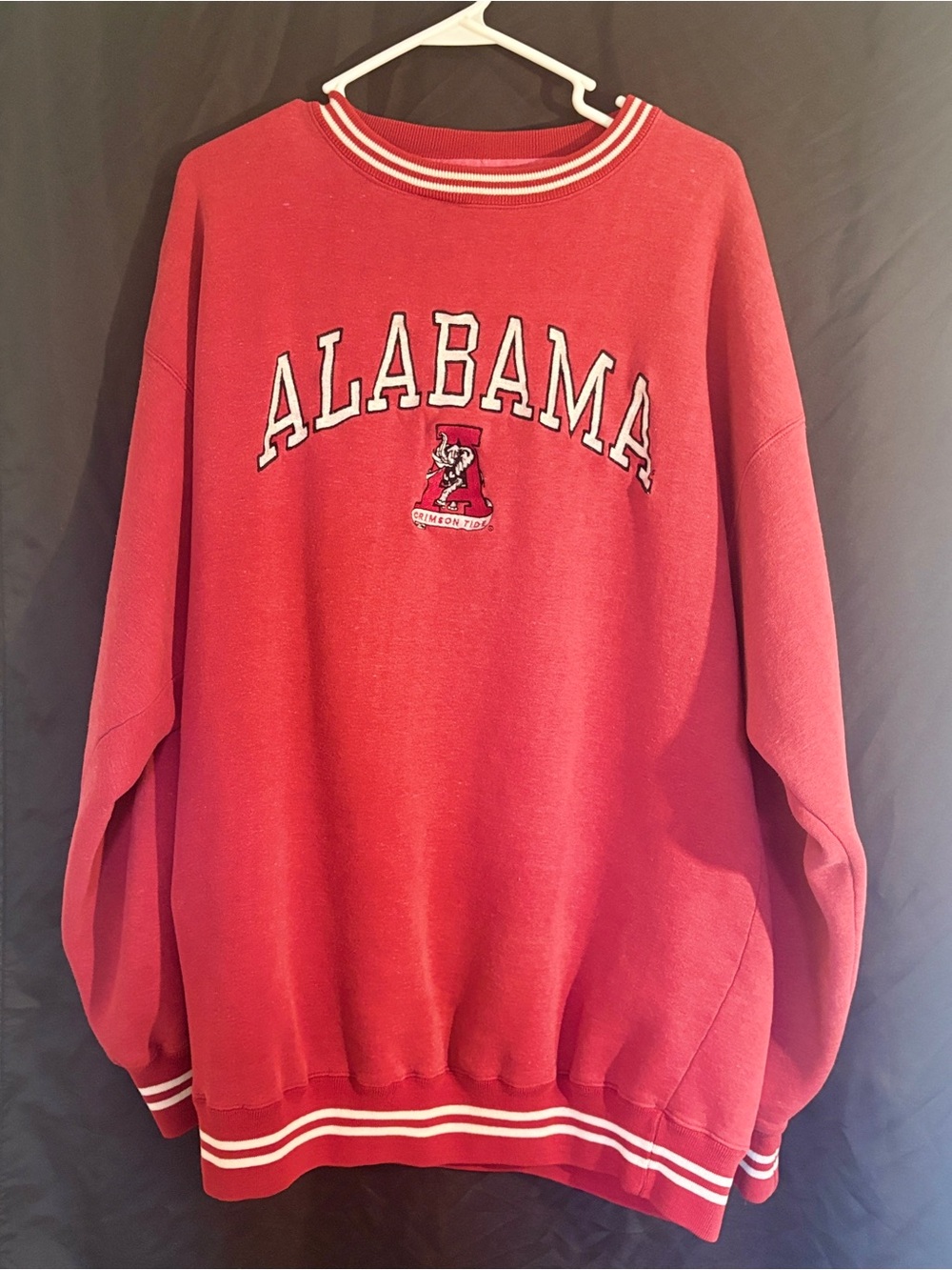 Vintage Red Oak Alabama Crimson Tide Embroidered Crewneck Sweatshirt XL 90s/Y2K
